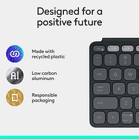 Clavier universel Keys-To-Go 2 de Logitech avec couvercle - Graphite - Anglais