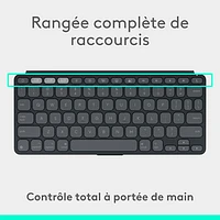 Clavier Keys-To-Go 2 de Logitech pour iPad/iPhone/Mac - Graphite - Anglais