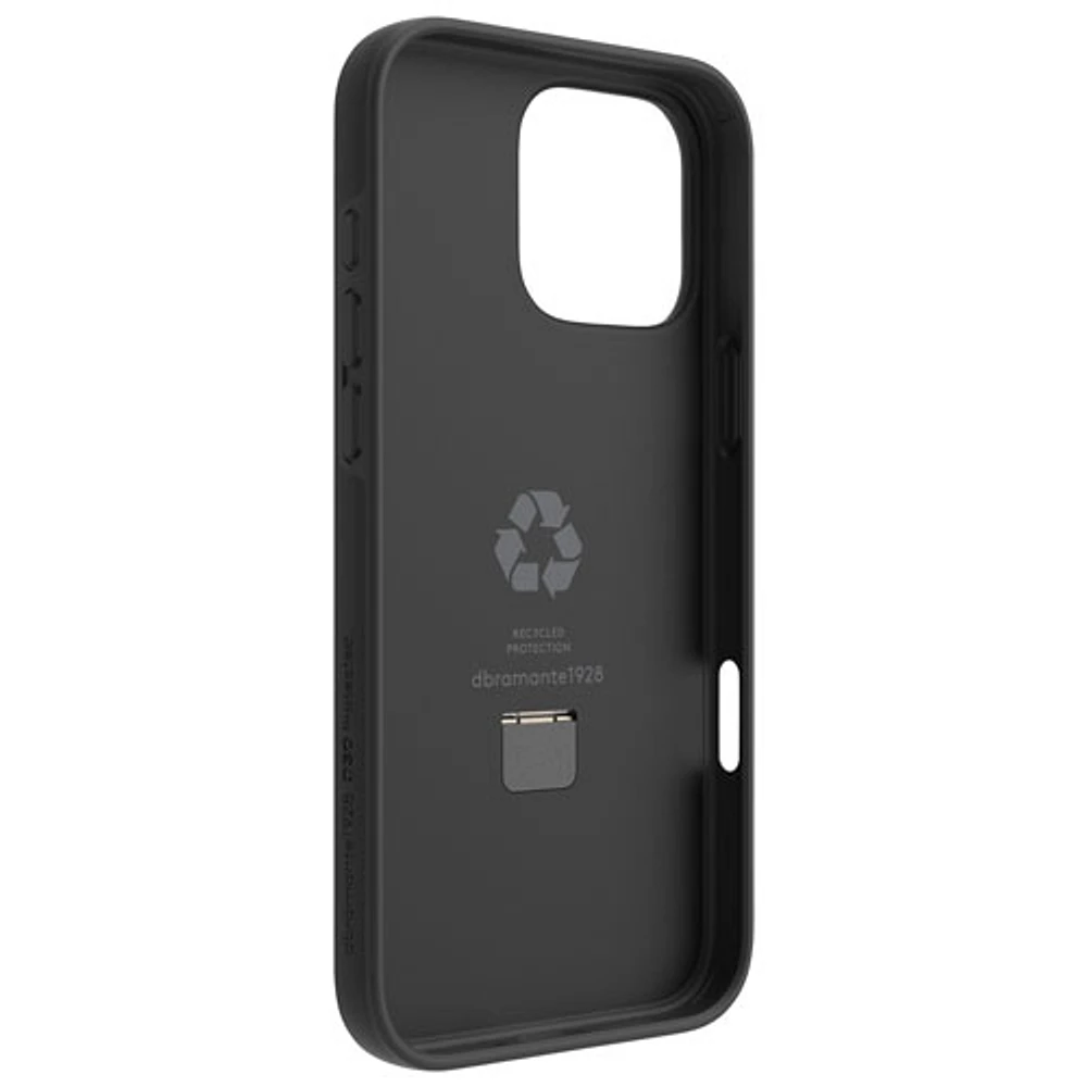 Dbramante1928 Iceland Ultra D3O Kickstand Fitted Hard Shell Case with MagSafe for iPhone 16 Pro Max - Black