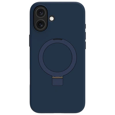 Dbramante1928 Iceland Ultra D3O Kickstand Fitted Hard Shell Case with MagSafe for iPhone 16 - Blue