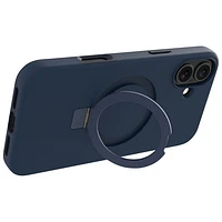 Dbramante1928 Iceland Ultra D3O Kickstand Fitted Hard Shell Case with MagSafe for iPhone 16 - Blue