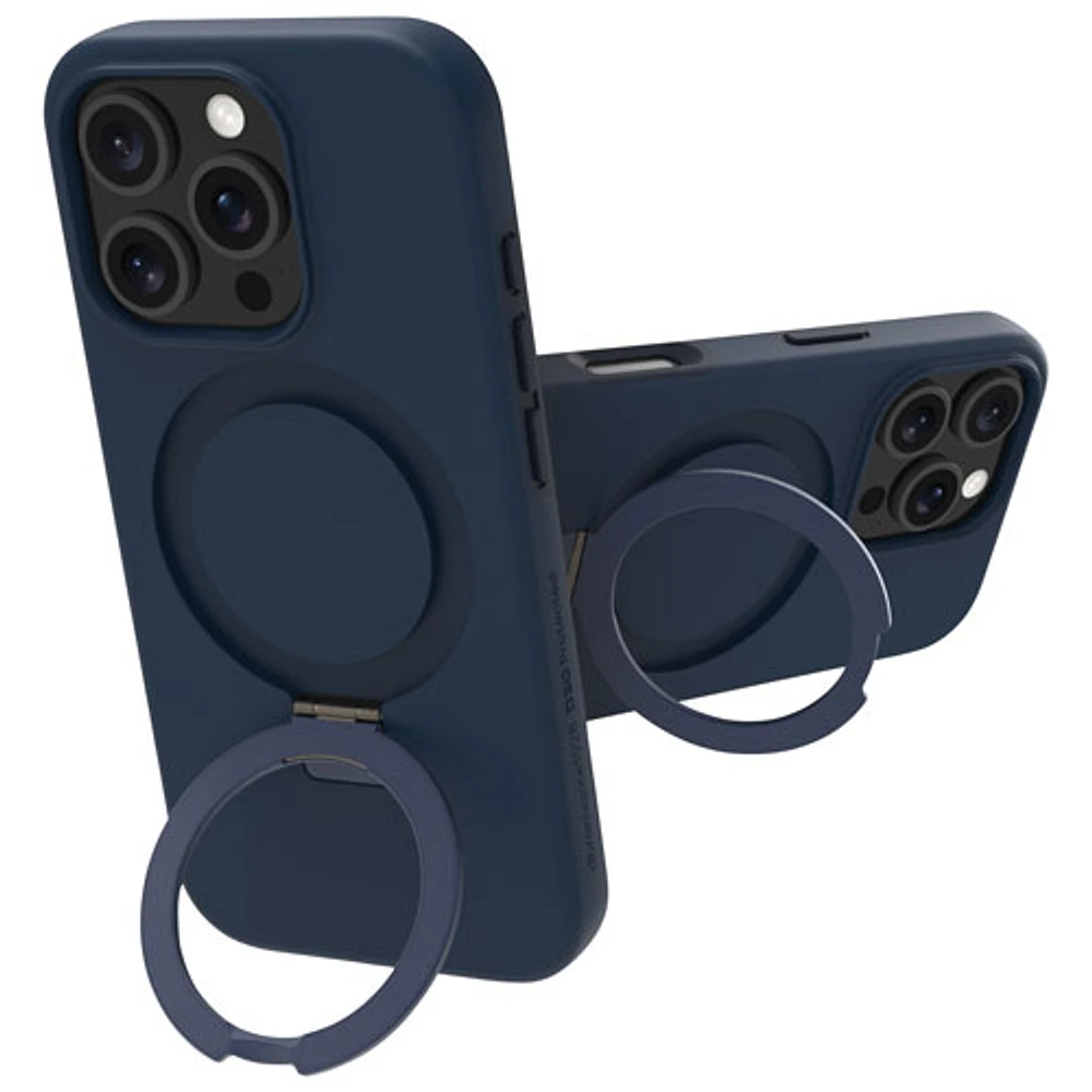 Étui rigide ajusté Iceland Ultra D3O Kickstand de Dbramante1928 avec MagSafe pour iPhone 16 Pro - Bleu