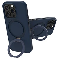 Étui rigide ajusté Iceland Ultra D3O Kickstand de Dbramante1928 avec MagSafe pour iPhone 16 Pro - Bleu