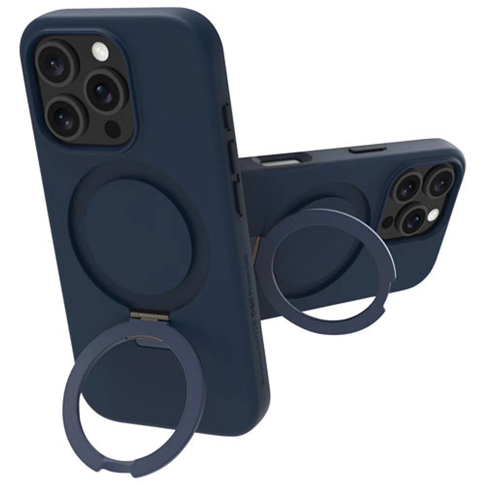 Étui rigide ajusté Iceland Ultra D3O Kickstand de Dbramante1928 avec MagSafe pour iPhone 16 Pro Max - Bleu