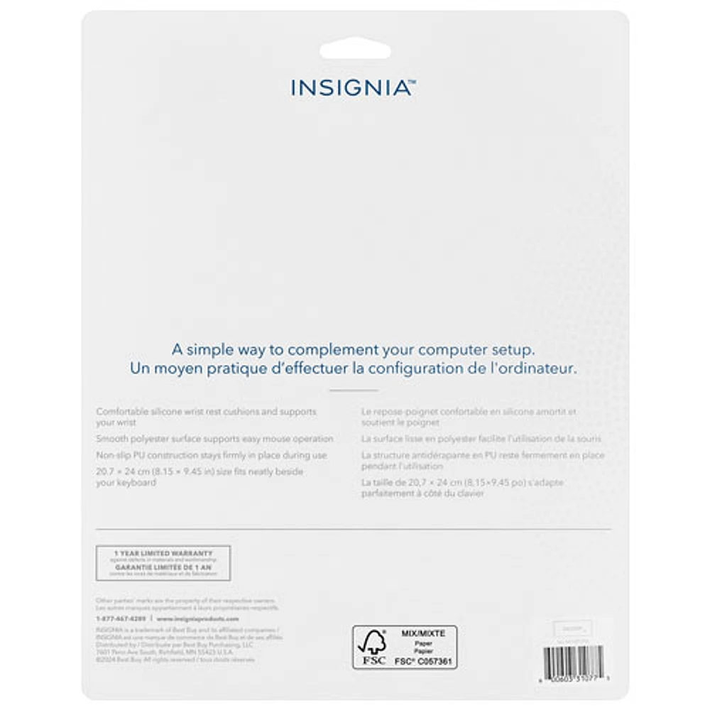 Insignia Wrist-Rest Mouse Pad (NS-MFMP2PK-C) - Pink - Only at Best Buy