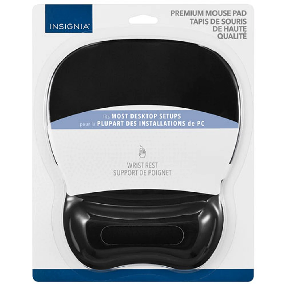 Insignia Wrist-Rest Mouse Pad (NS-MFMP2BK-C) - Black - Only at Best Buy