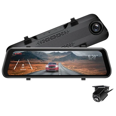 GekoGear Orbit D100 Full HD 1080p Dash Cam with 9.7" Touchscreen Display & Rear Camera