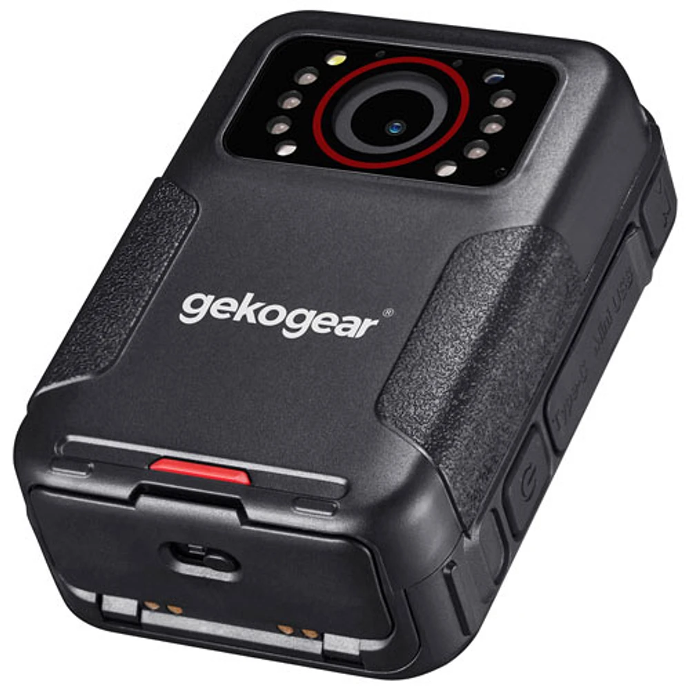 GekoGear Aegis 110 Full HD 1080p Body Camera with 2" LCD Screen