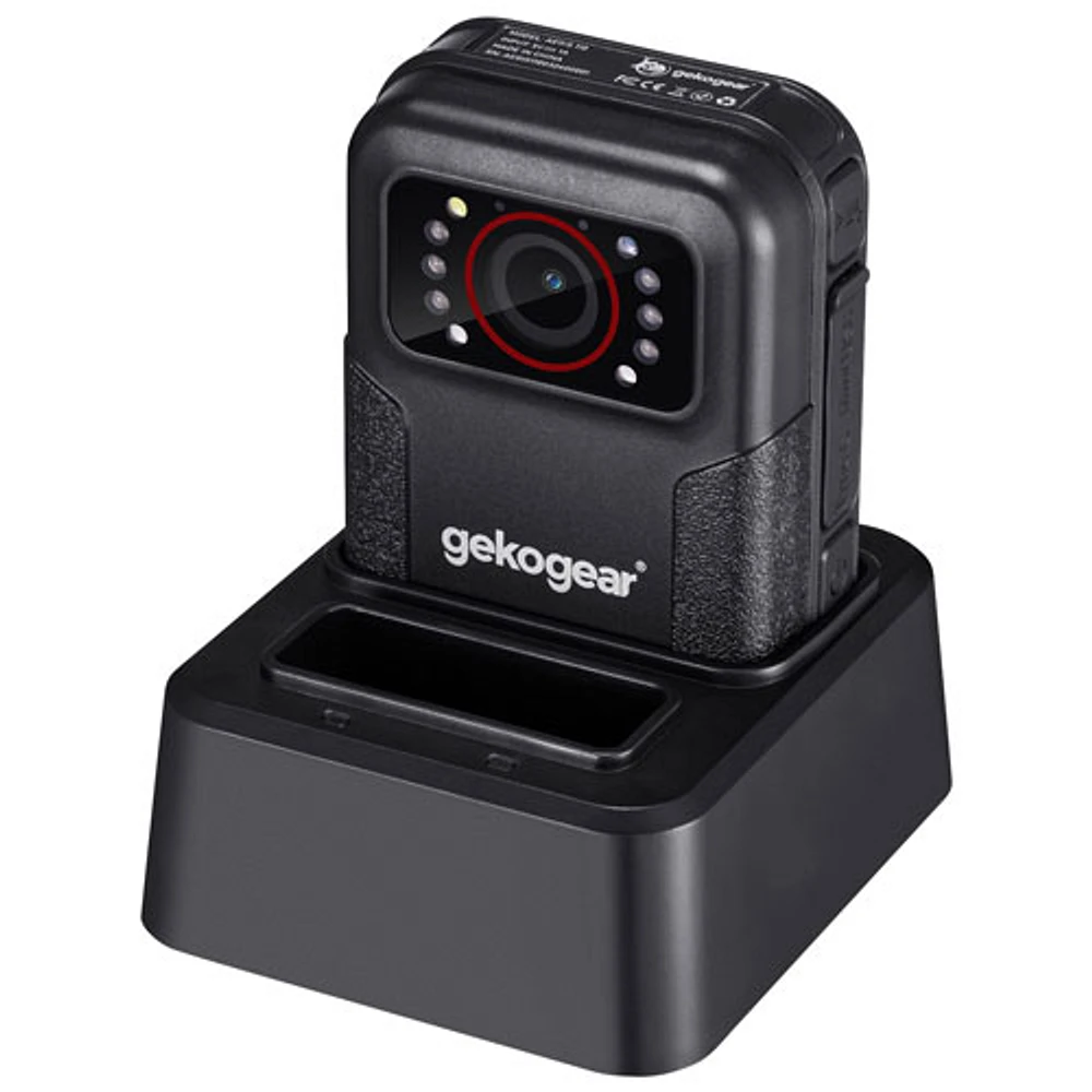 GekoGear Aegis 110 Full HD 1080p Body Camera with 2" LCD Screen