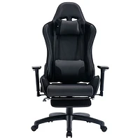 TygerClaw Ergonomic High Back Fabric Gaming Chair - Black