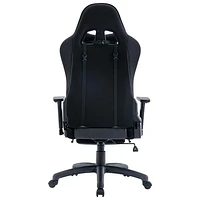 TygerClaw Ergonomic High Back Fabric Gaming Chair - Black