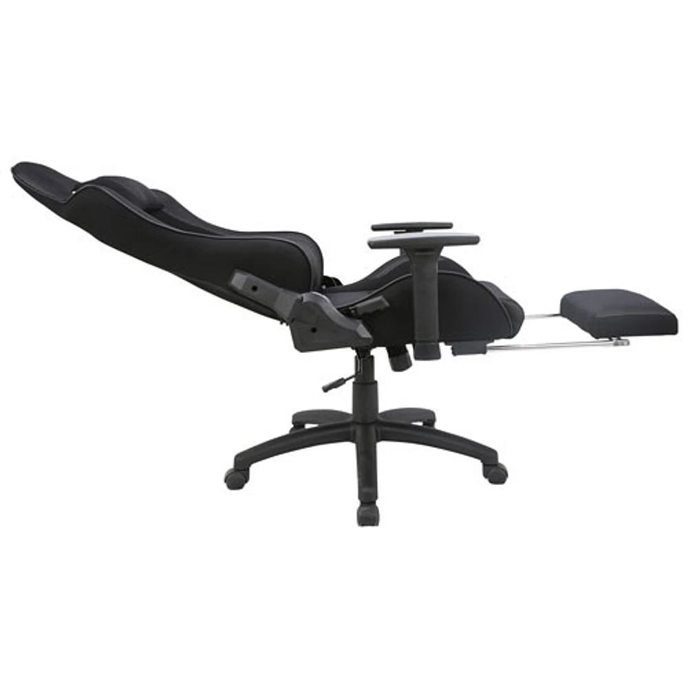 TygerClaw Ergonomic High Back Fabric Gaming Chair - Black