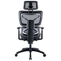 Fauteuil de bureau ergonomique en filet à dossier haut de TygerClaw - Noir