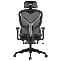 TygerClaw High Back Mesh Office Chair with Adjustable Headrest - Black