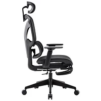 TygerClaw High Back Mesh Office Chair with Adjustable Headrest - Black