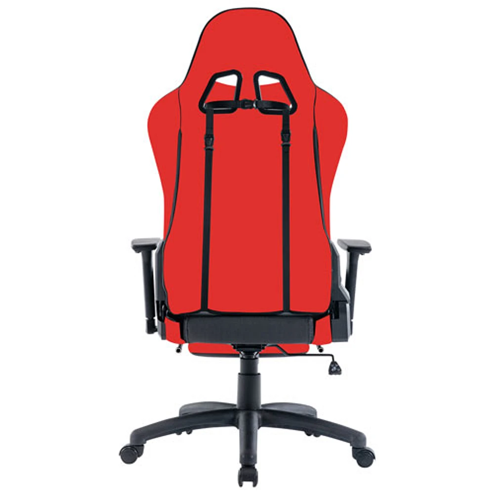 TygerClaw Ergonomic High Back Fabric Gaming Chair - Red/Black