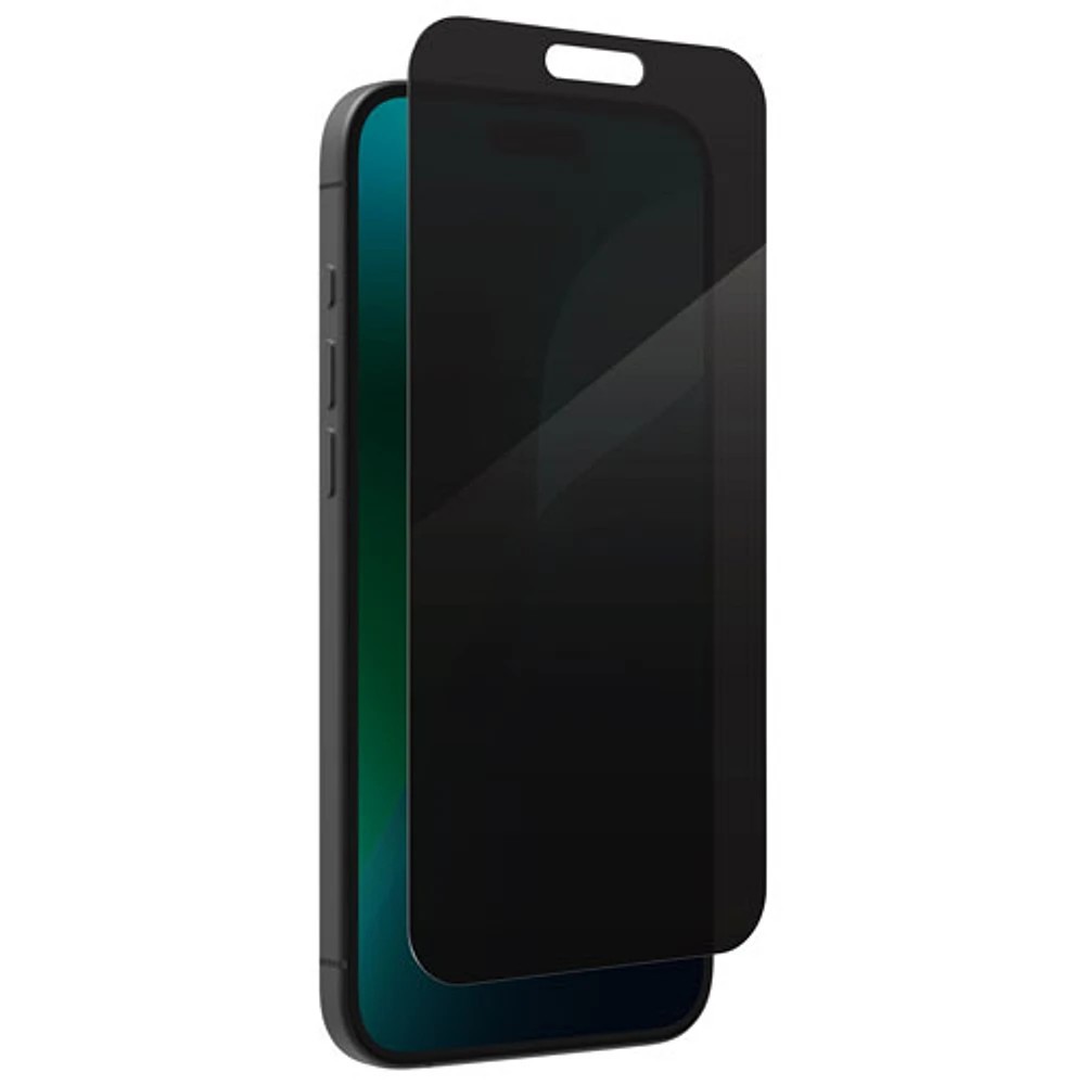 Protecteur d'écran en verre Privacy d'InvisibleShield by Zagg pour iPhone 16 Plus/15 Plus