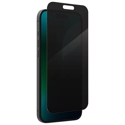 Protecteur d'écran en verre Privacy d'InvisibleShield by Zagg pour iPhone 16 Plus/15 Plus