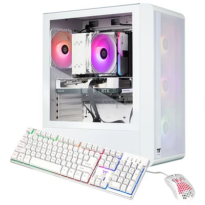 Ordinateur de jeu Quartz i460 de Thermaltake (Core i5-14400F d'Intel/mémoire vive 16 Go/SSD 1 To/GeForce RTX 4060) - Anglais