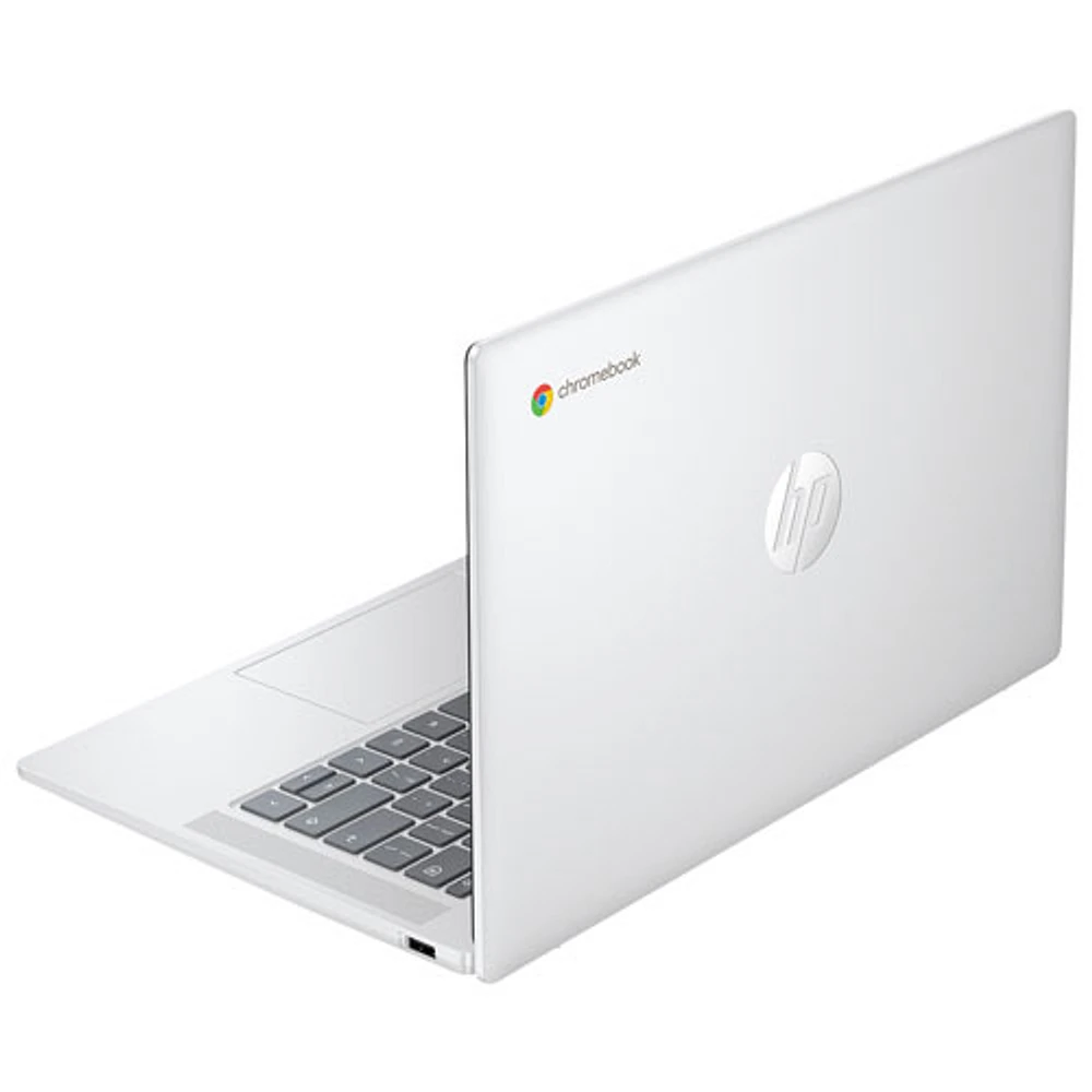 Chromebook de 14 po de HP - Argenté glacier (N100 série N d'Intel/RAM 4 Go/SSD 128 Go/ChromeOS)