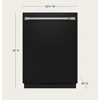 Café Customizable Professional 24" 44dB Built-In Dishwasher (CDT858P3VD1) - Black