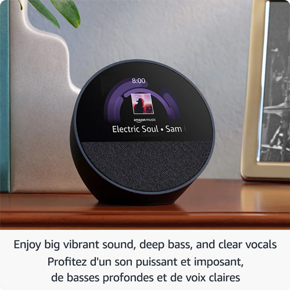 Amazon Echo Spot Smart Alarm Clock with Alexa