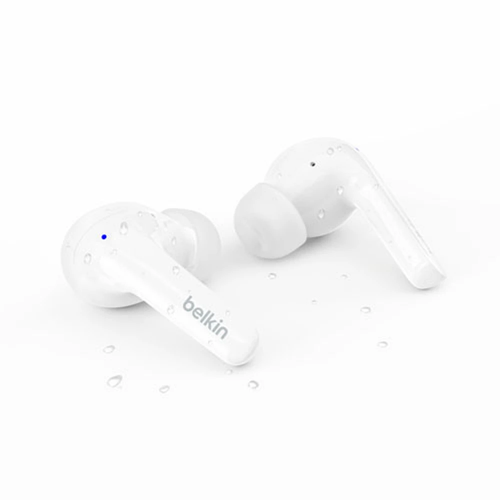 Belkin SoundForm Motion In-Ear Sound Isolating True Wireless Earbuds - White