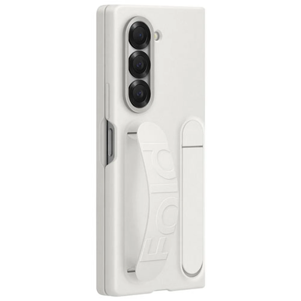 Samsung Grip Case with Stand & Strap for Galaxy Z Fold6 - White