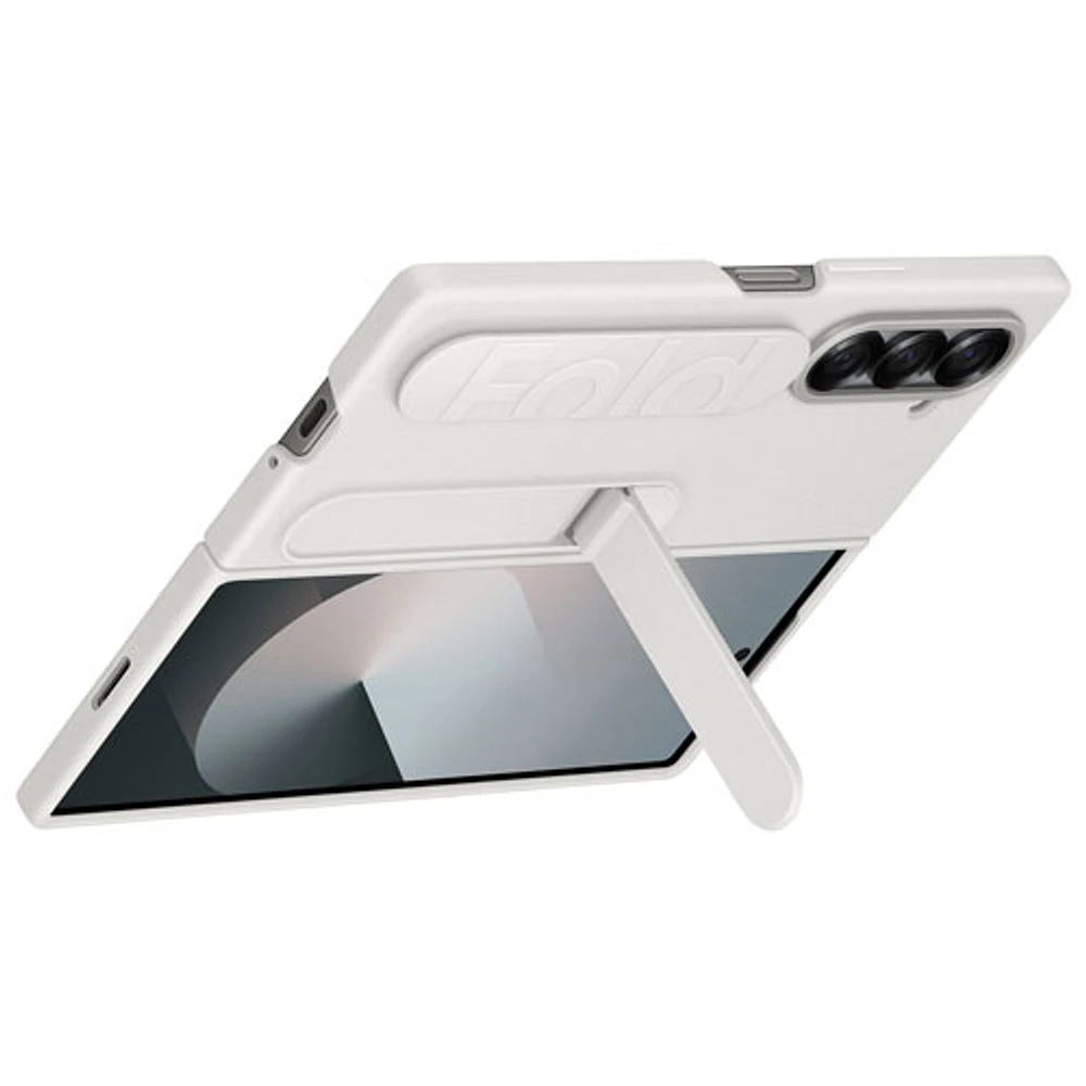 Samsung Grip Case with Stand & Strap for Galaxy Z Fold6 - White