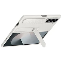 Samsung Grip Case with Stand & Strap for Galaxy Z Fold6 - White