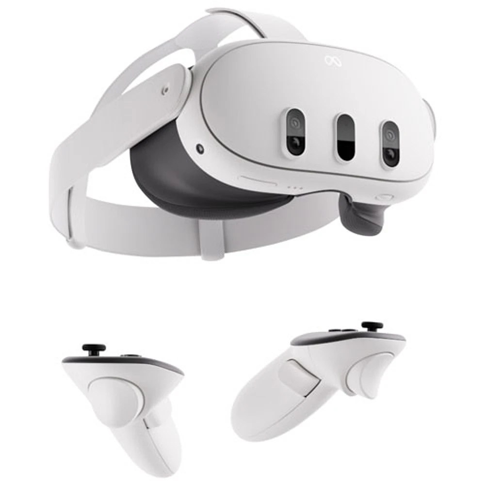 Refurbished (Excellent) - Meta Quest 3 512GB VR Headset with Touch Plus Controllers - White