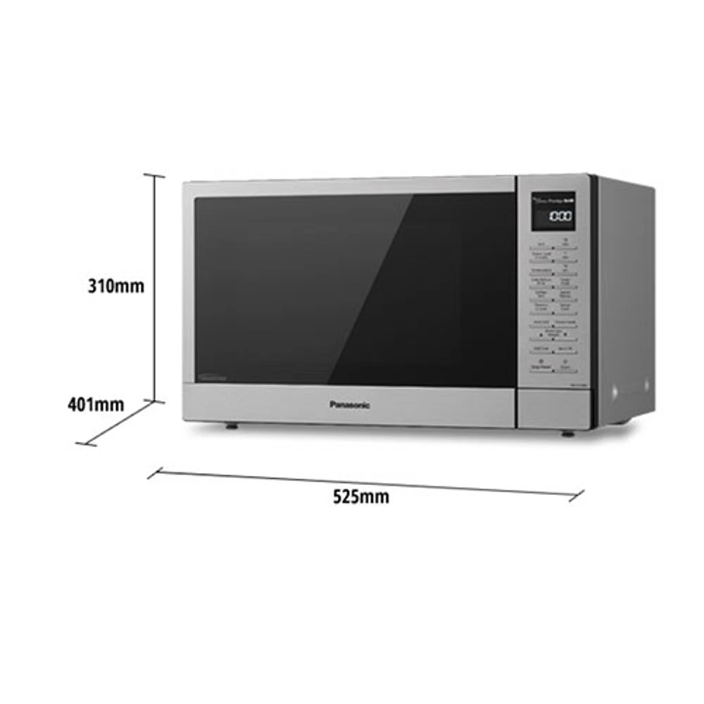 Panasonic Genius 1.1 Cu. Ft. Convection Inverter Microwave/Broil Oven (NNGT69KSC) - Silver