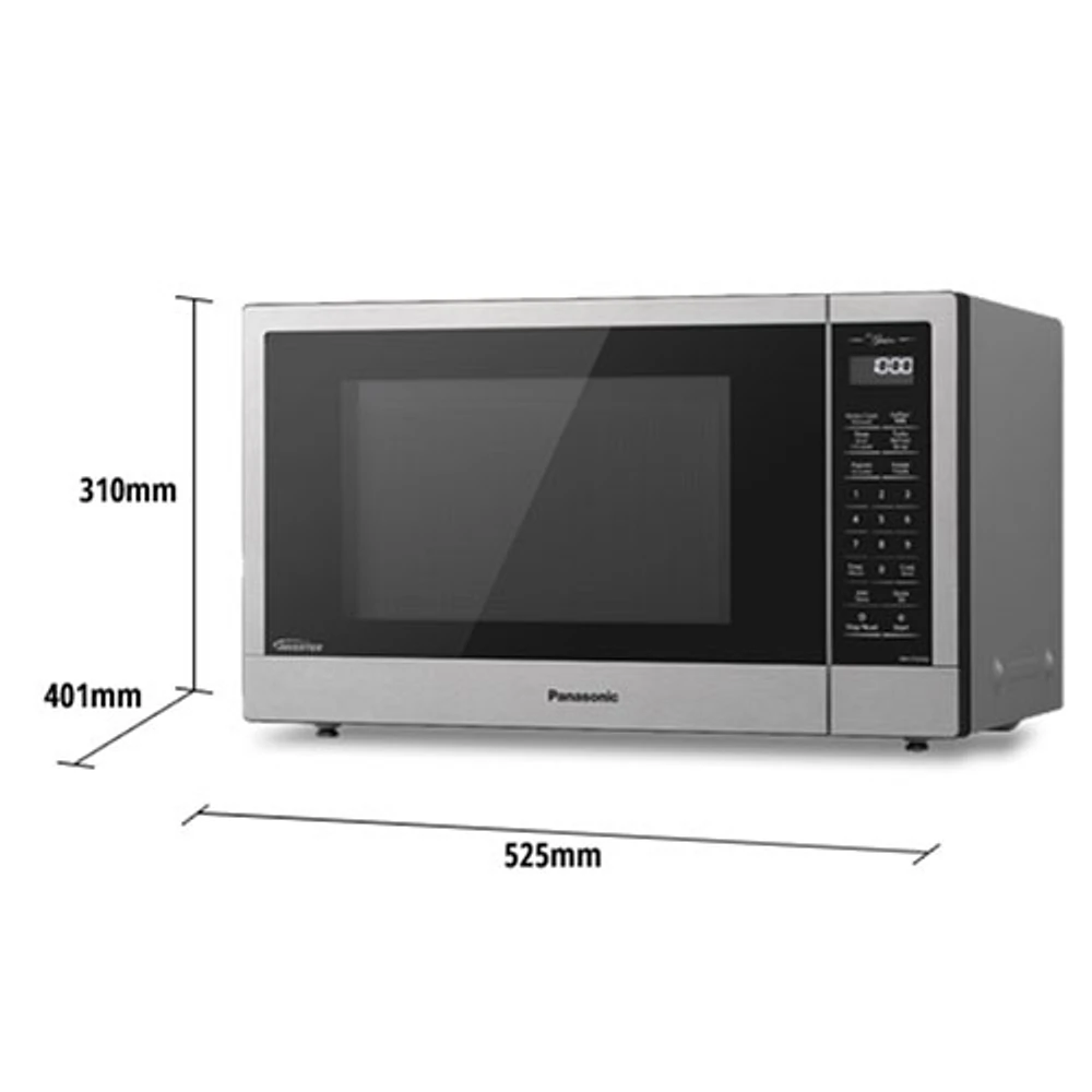 Panasonic Genius 1.2 Cu. Ft. Inverter Microwave (NNST67KSC) - Silver