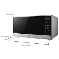 Panasonic Genius Prestige Plus 1.6 Cu. Ft. Cyclonic Inverter Microwave (NNSE795SC) - Stainless Steel