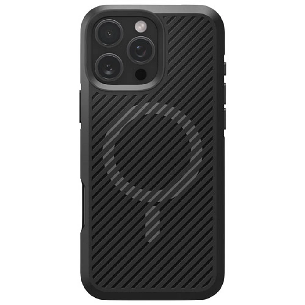 Étui rigide ajusté Core Armor MagFit de Spigen pour iPhone 16 Pro - Noir mat