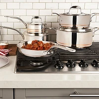 Lagostina 11-Piece Stainless Steel Cookware Set - Silver