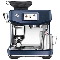 Machine à espresso Barista Touch Impress avec moussoir à lait et moulin à café de Breville - Bleu Damas