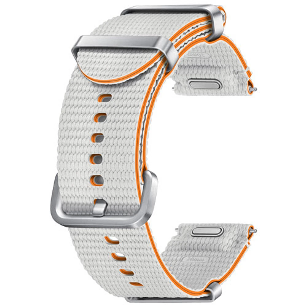 Bracelet en tissu de Samsung pour montre Galaxy Watch - Moyen/Grand - Argenté