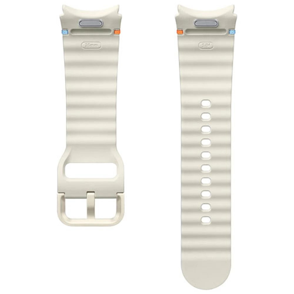 Bracelet sport de Samsung pour montre Galaxy Watch - Petit/Moyen - Crème