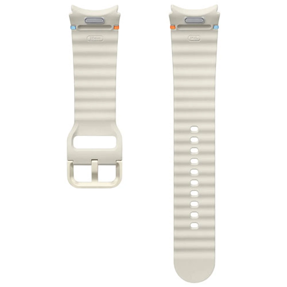 Bracelet sport de Samsung pour montre Galaxy Watch - Moyen/Grand - Crème