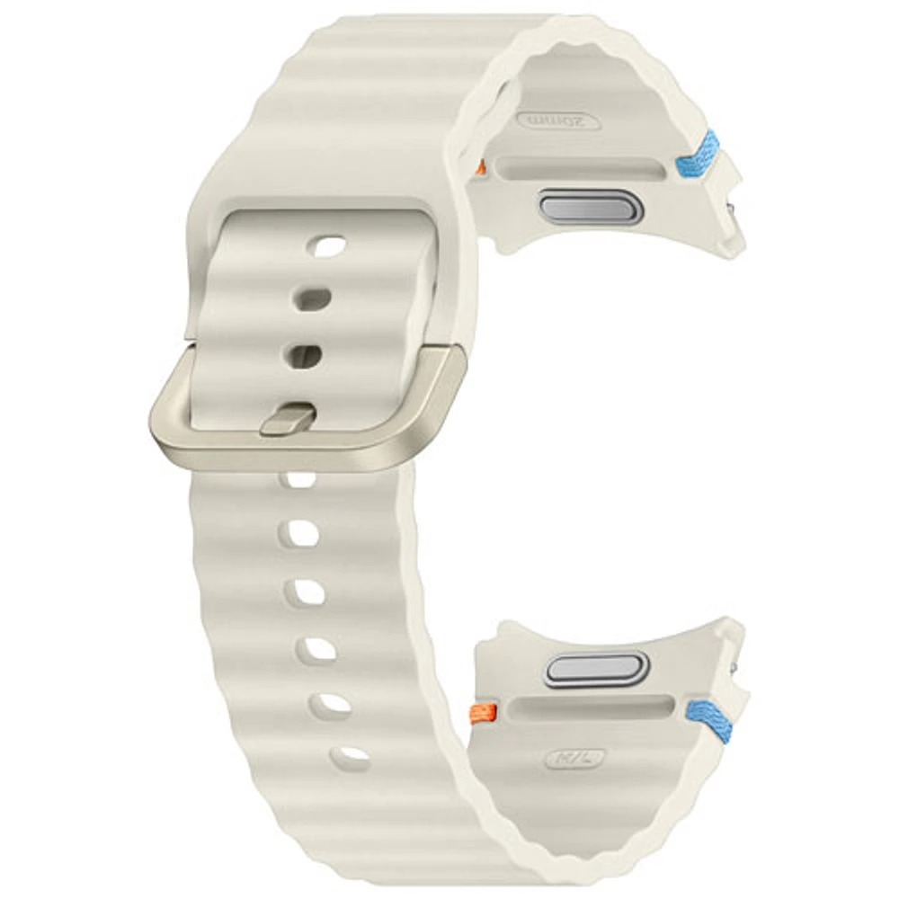 Bracelet sport de Samsung pour montre Galaxy Watch - Moyen/Grand - Crème