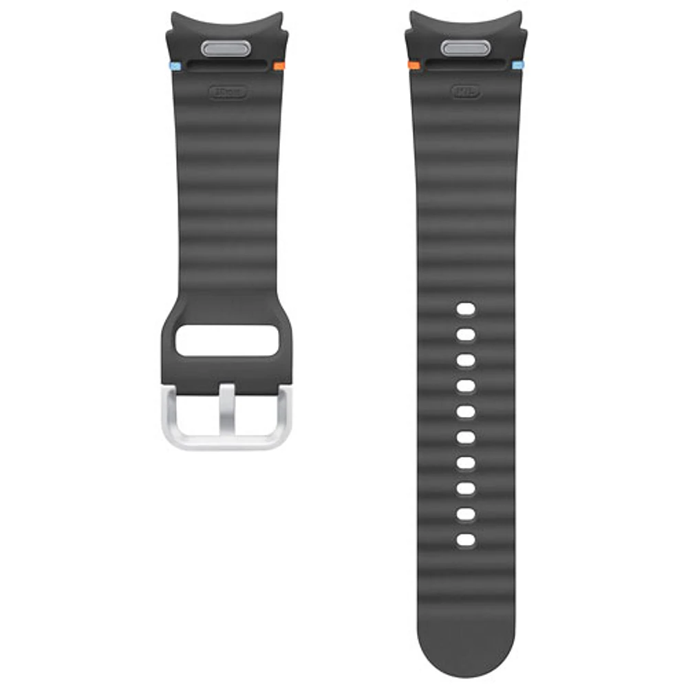 Bracelet sport de Samsung pour montre Galaxy Watch - Moyen/Grand - Gris foncé