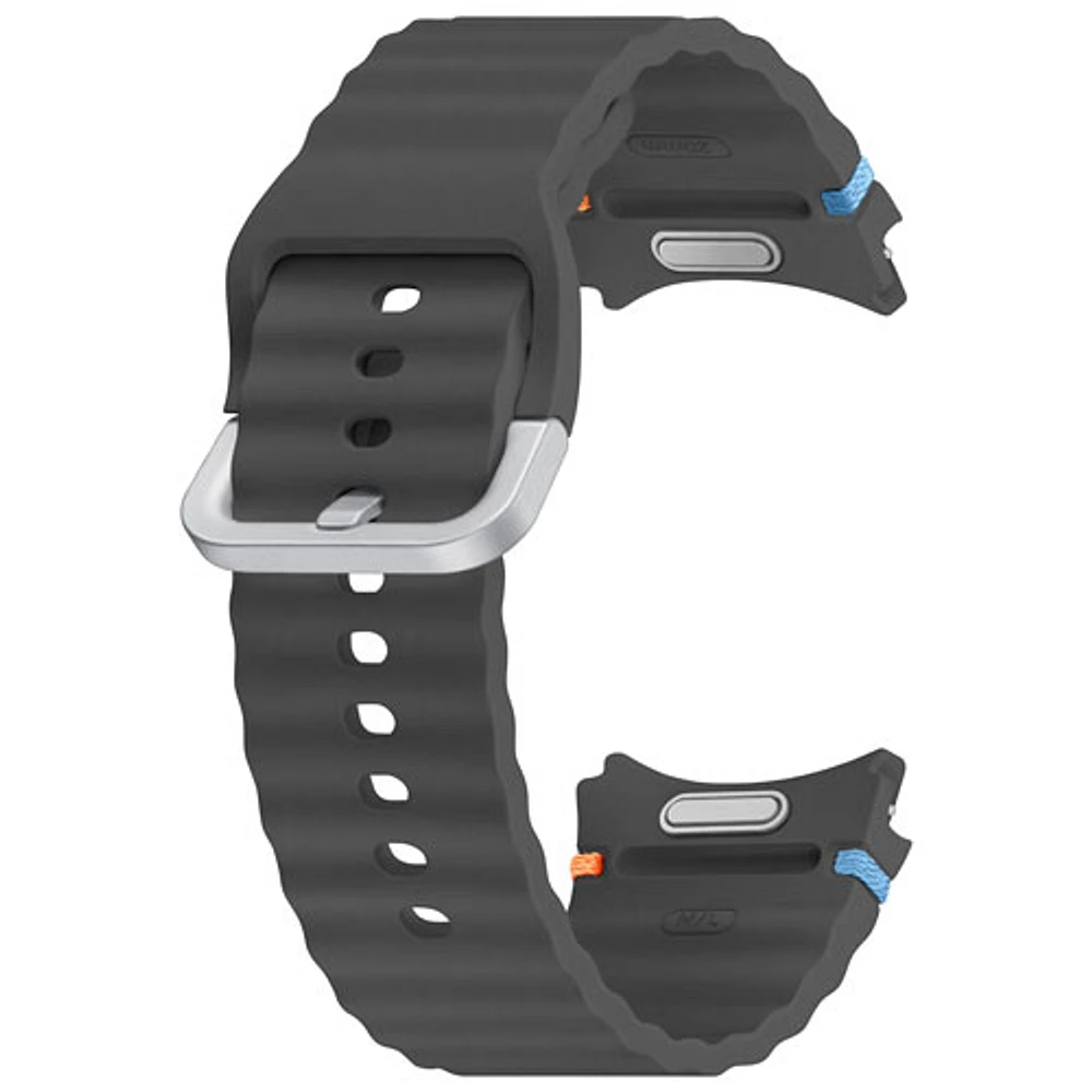 Bracelet sport de Samsung pour montre Galaxy Watch - Moyen/Grand - Gris foncé
