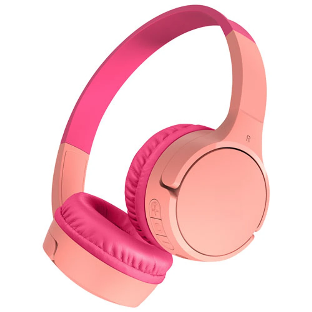 Belkin SoundForm Mini Kids On-Ear Bluetooth Headphones - Pink