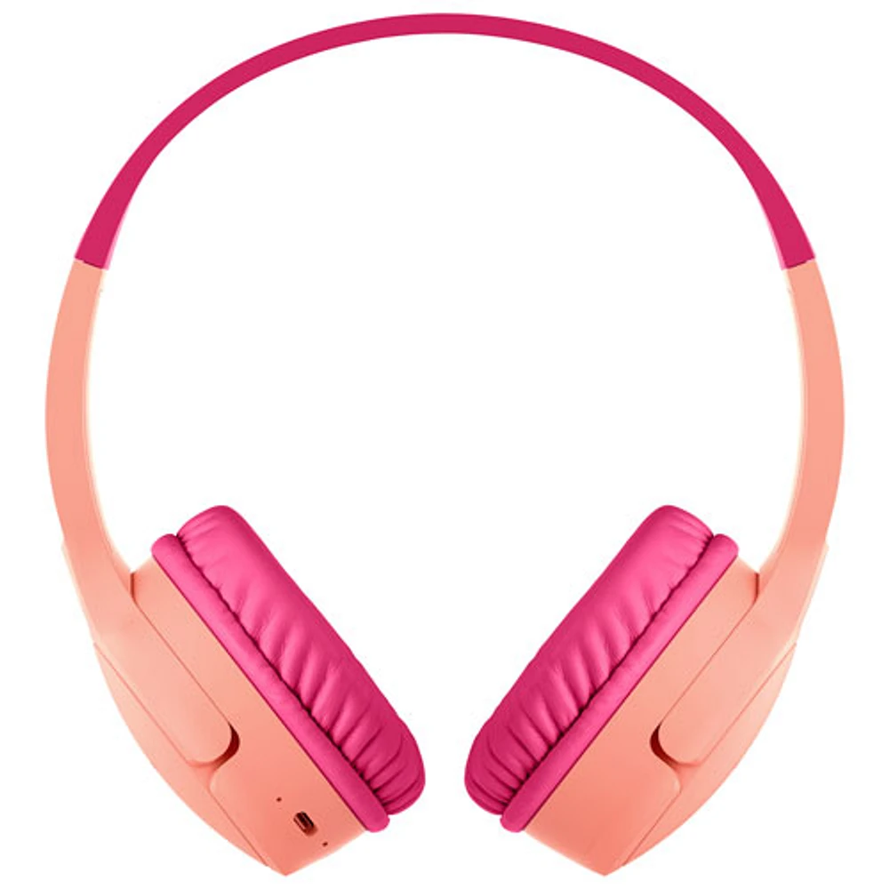 Belkin SoundForm Mini Kids On-Ear Bluetooth Headphones - Pink