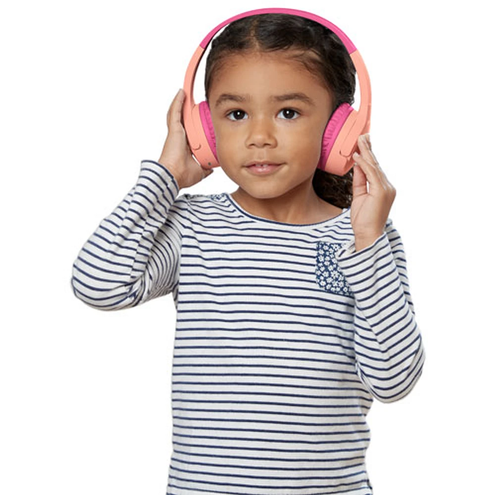 Casque d'écoute Bluetooth SoundForm Mini Kids de Belkin - Rose