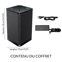 Haut-parleur de fête sans fil Bluetooth résistant aux éclaboussures HYPERBOOM d'Ultimate Ears avec port USB-C - Noir