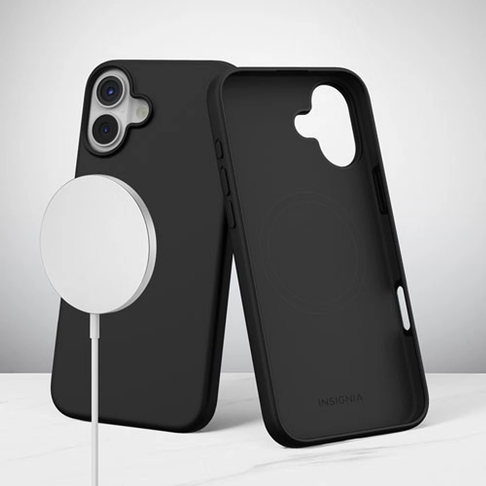 Insignia Fitted Soft Shell Case for iPhone 16 - Black - Only at Best Buy