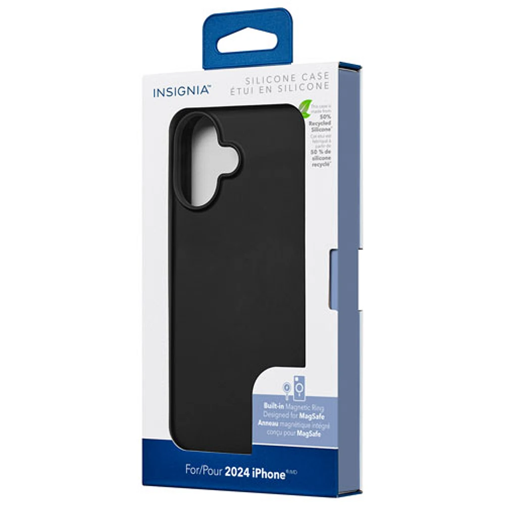 Insignia Fitted Soft Shell Case for iPhone 16 - Black - Only at Best Buy