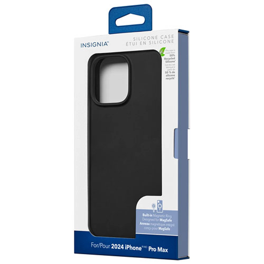 Étui souple ajusté d'Insignia pour iPhone 16 Pro Max - Noir - Exclusivité de Best Buy